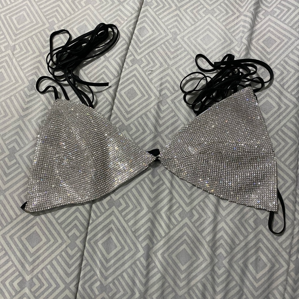 DollsKill Rhinestone Wrap Bra - Picture 4 of 4